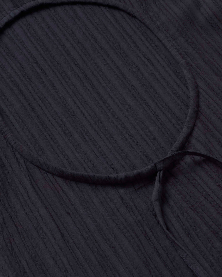 Vestido largo popcorn abertura espalda Kina sostenible silueta - 2