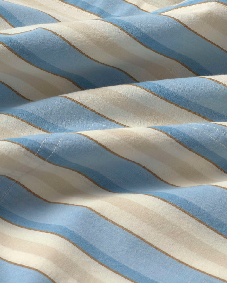 Vestido camisero corto rayas Aurel sostenible silueta - 2