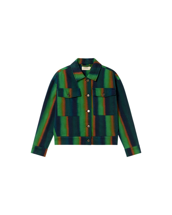 Chaqueta verde swamp Frans sostenible - silueta 1