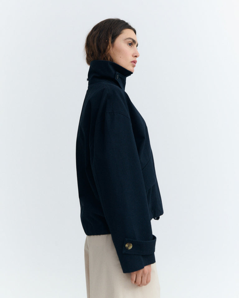 Chaqueta oversize navy Norma sostenible - 5