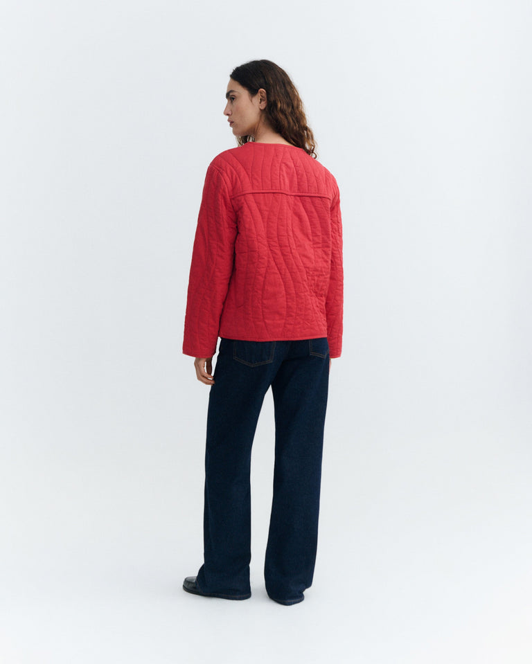 Chaqueta acolchada roja Ayo sostenible - 3