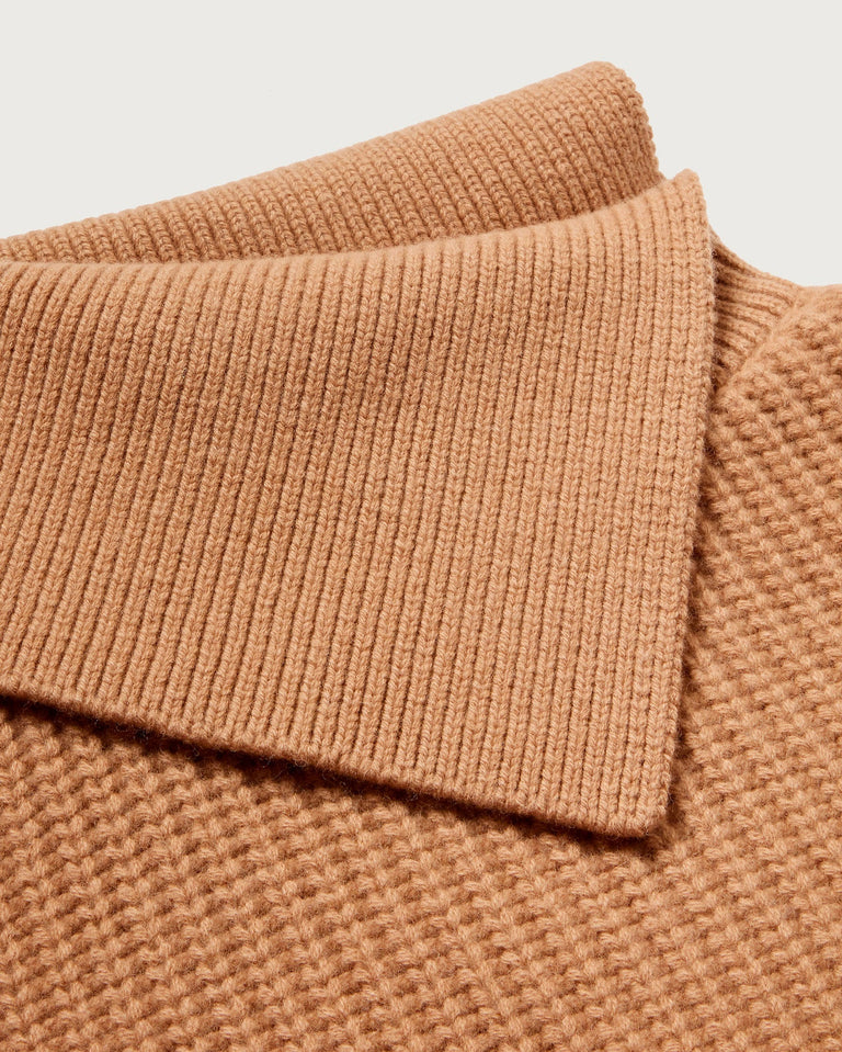 Jersey beige lana Sua sostenible - silueta 3