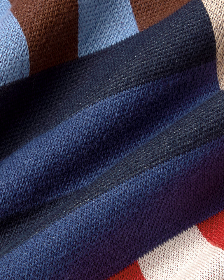 Jersey rojo multicolor punto Philis sostenible - silueta 2