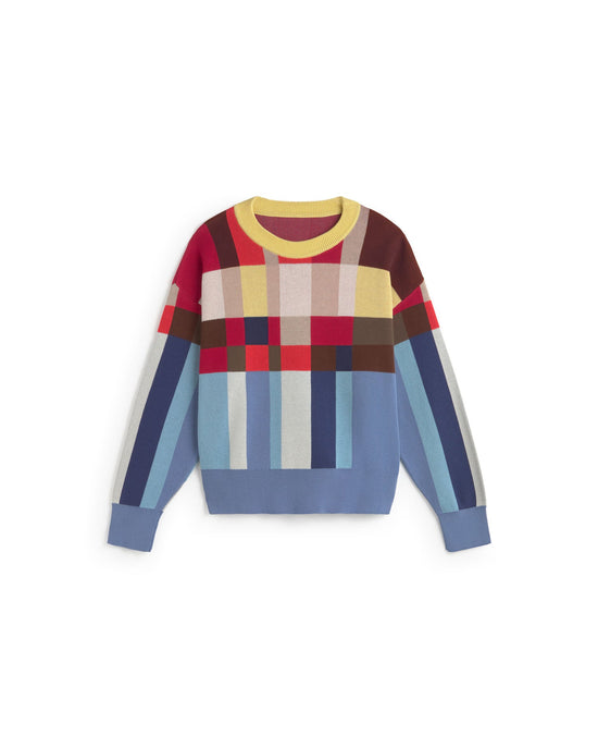 Jersey relaxed punto multicolor Petra sostenible - 2