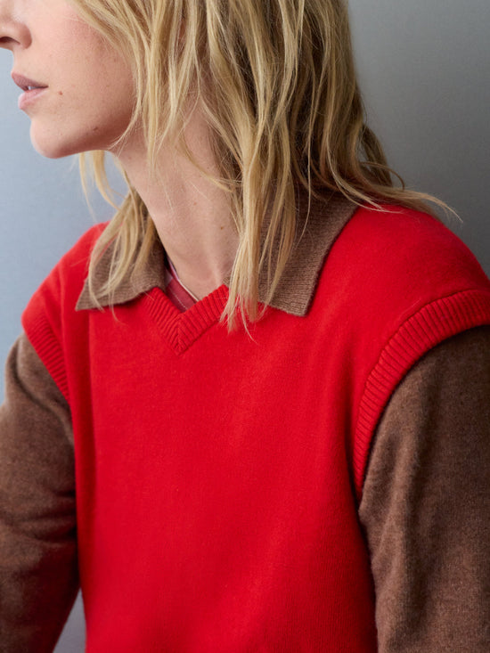 Multicolor merino wool sweater Khalida
