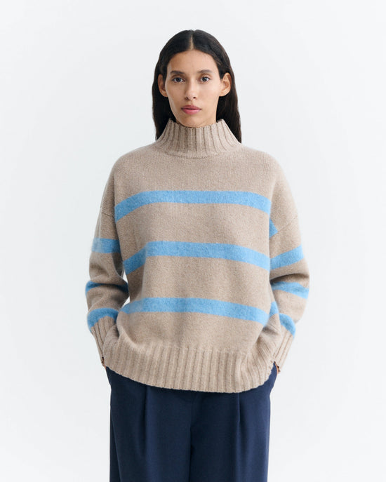 Jersey oversize rayas lana Audre sostenible - 2