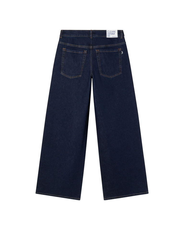 Pantalón Denim Medium Wash Hedda sotenible  - silueta 2
