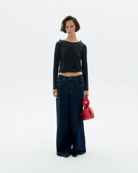 Jeans wide leg dark navy Hedda sostenible - 2