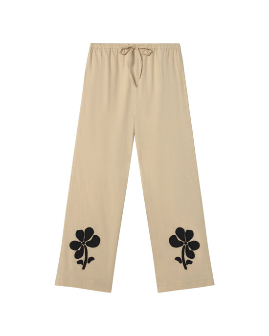 Pantalón crudo marygold Brigitte sostenible-silueta-1