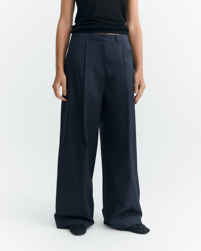 Pantalón wide leg azul Patty sostenible - 2