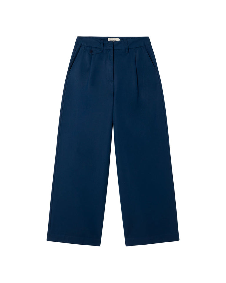 Pantalón azul hemp Pat sostenible-silueta-1