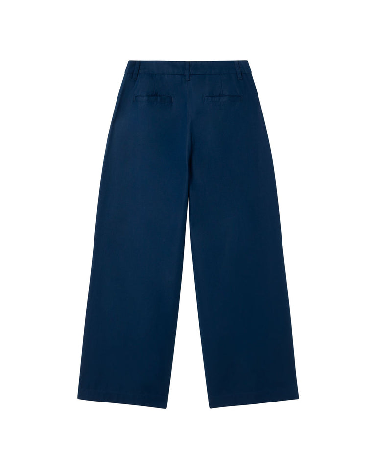 Pantalón azul hemp Pat sostenible-silueta-2