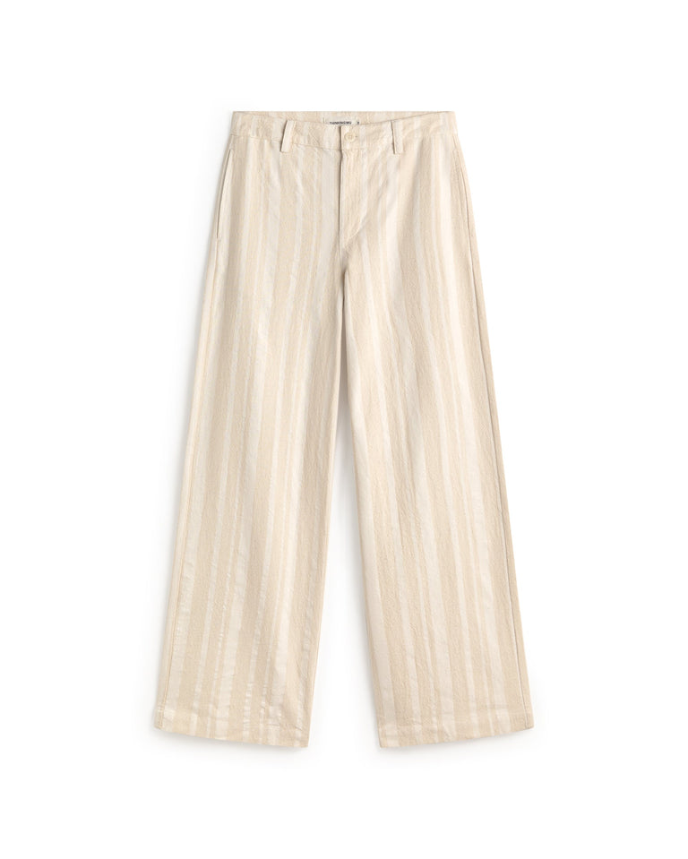 Pantalón recto rayas Serena sostenible silueta - 1