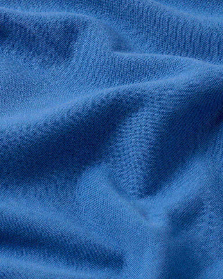 Sudadera azul Here comes the sun sostenible - silueta 2