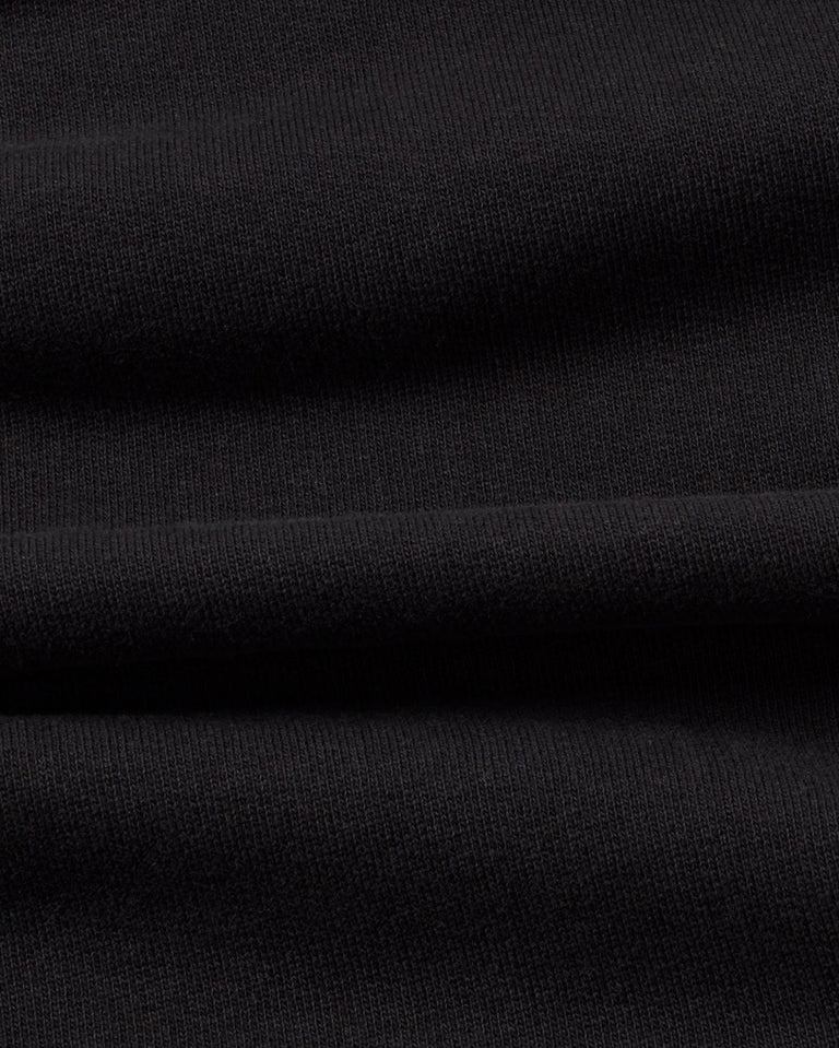 Sudadera negra New sol sostenible -silueta1