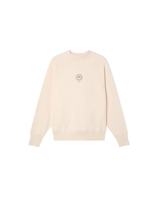 Sudadera blanca soleil Fantine sostenible - silueta 1