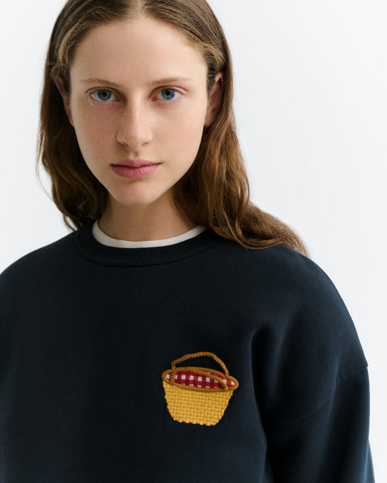 Sudadera bordada basket Jodie sostenible - 3