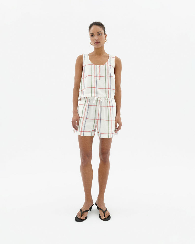 Short rayas multicolor Geranio sostenible-2