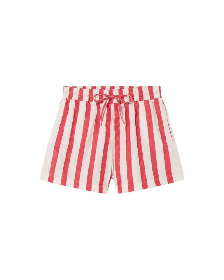 Short rayas rojas Geranio sostenible - silueta 1