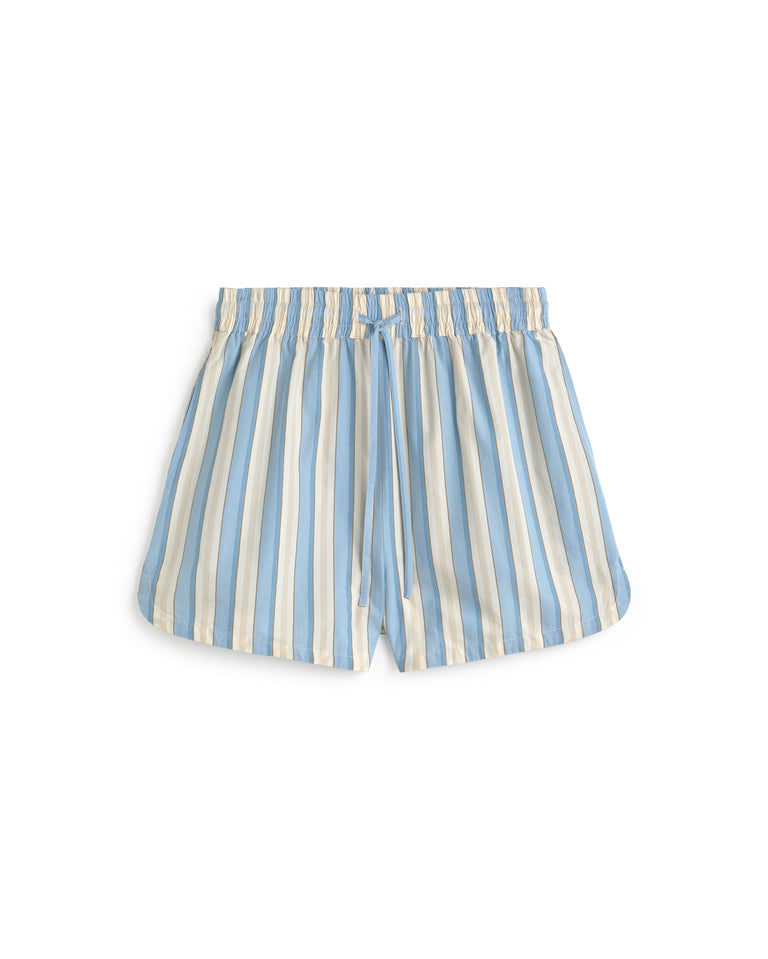 Shorts rayas azul Ger sostenible silueta - 1