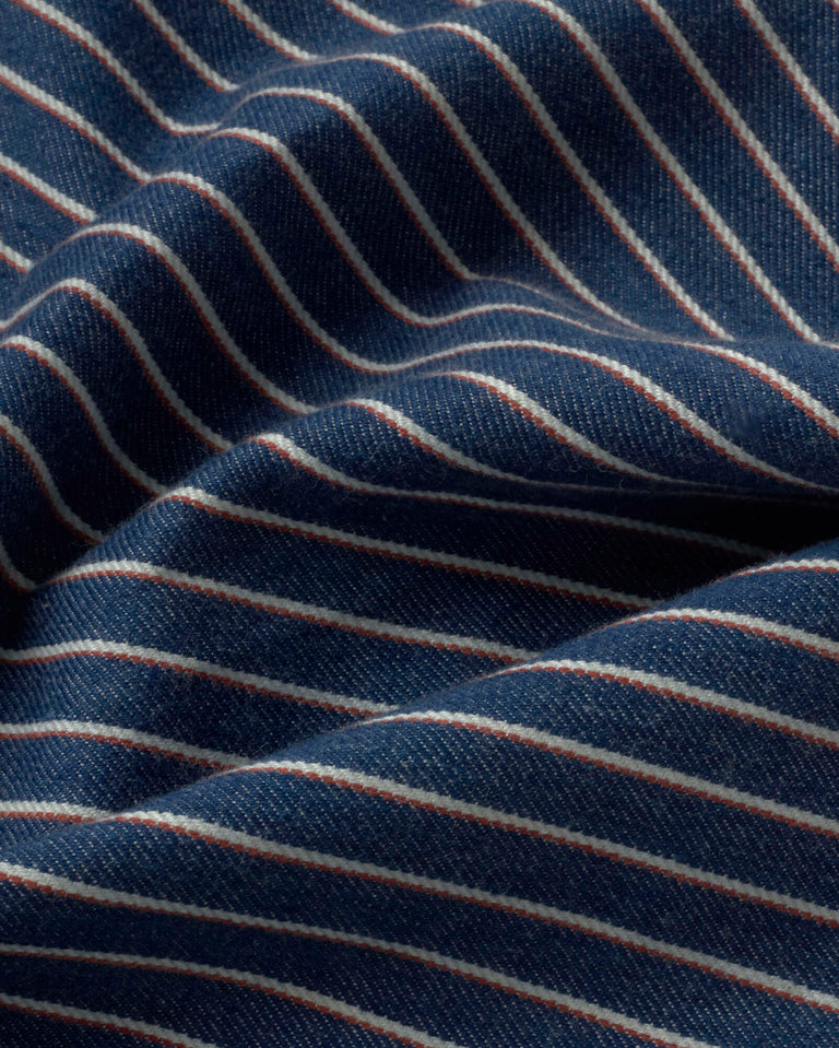 Shorts rayas tinte natural railway Luisa sostenible silueta - 2