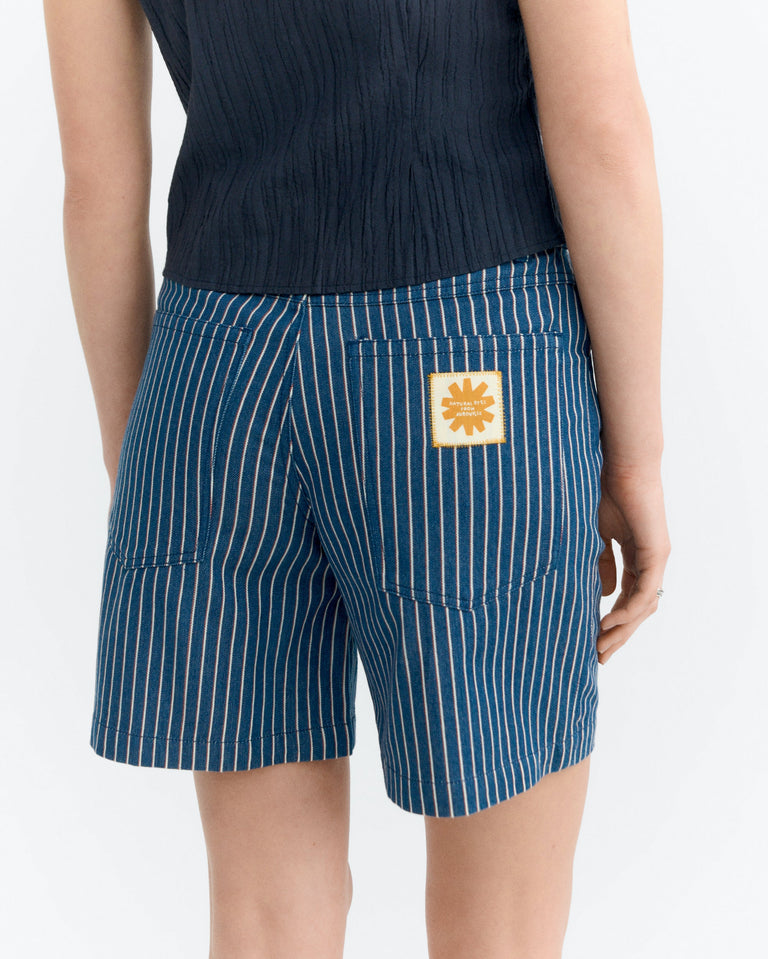 Shorts rayas tinte natural railway Luisa sostenible - 4