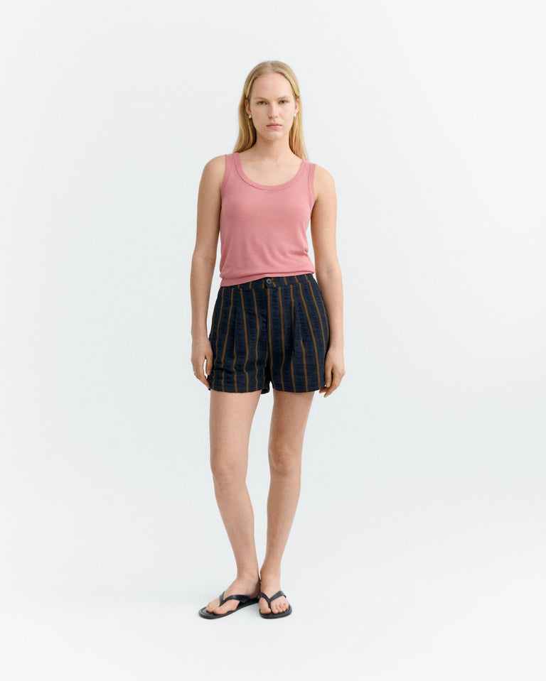 Shorts seersucker rayas Nar sostenible - 1