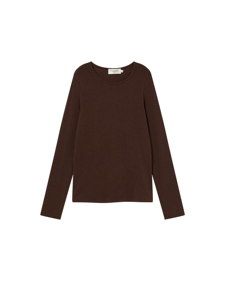 Top marrón cachemire Brisa sostenible - silueta 6