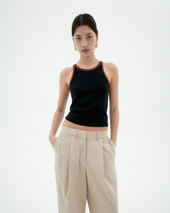 Top negro contraste Harriet sostenible-1