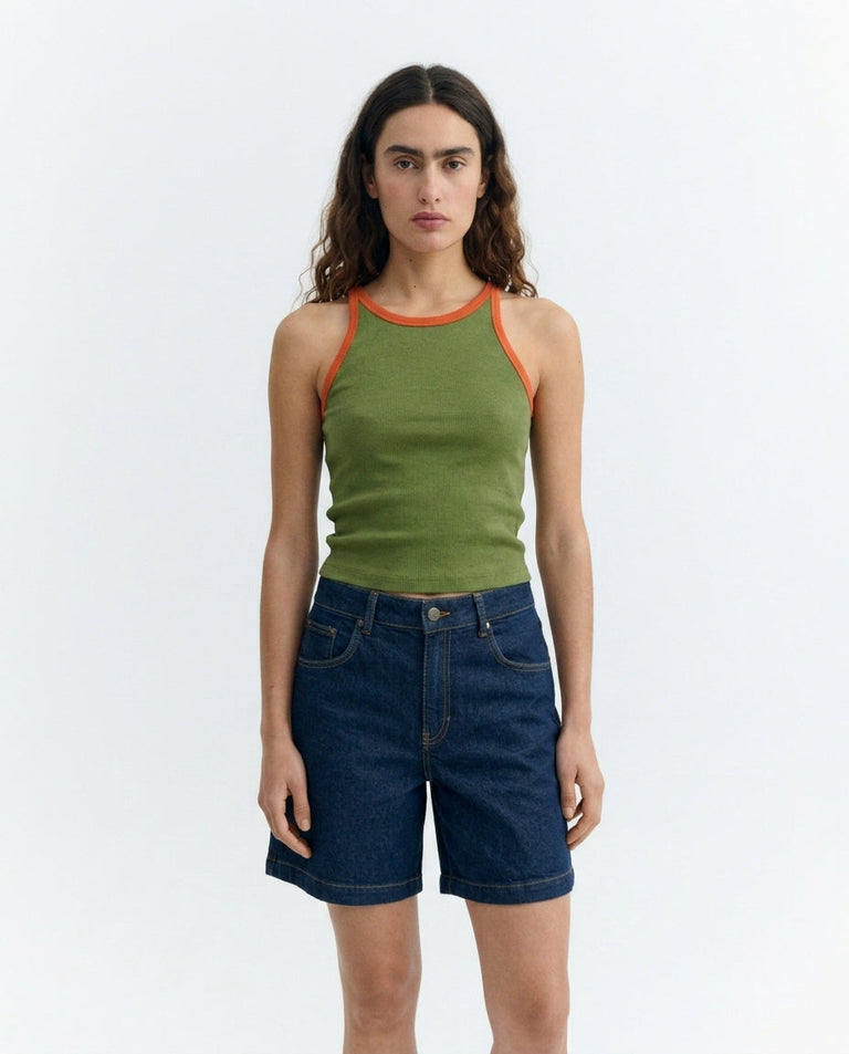 Top verde contraste Harriet sostenible-5.1