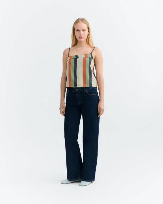 Top estampado rayas multicolor Raida sostenible - 1