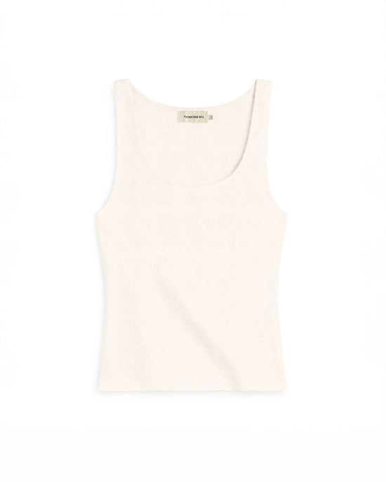 Tank top crudo cashmere Silma - silueta 1