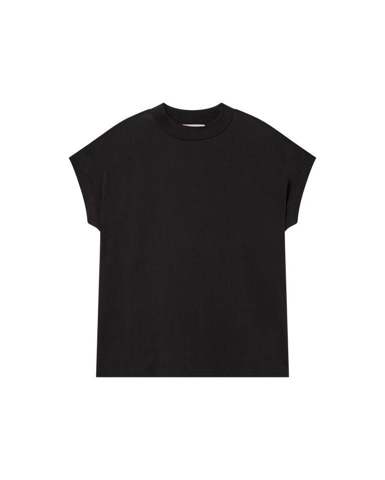 Camiseta negra básica Volta sostenible  - silueta