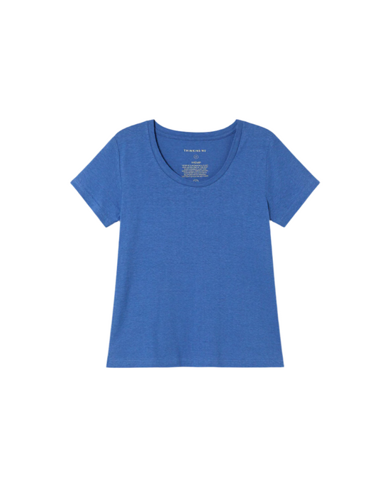 Camiseta ligera azul hemp Regina