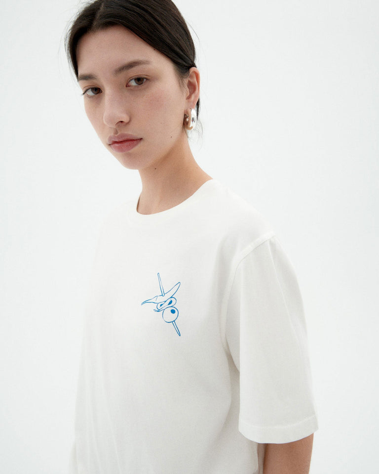 Camiseta blanca chiringuito Ida sostenible-3