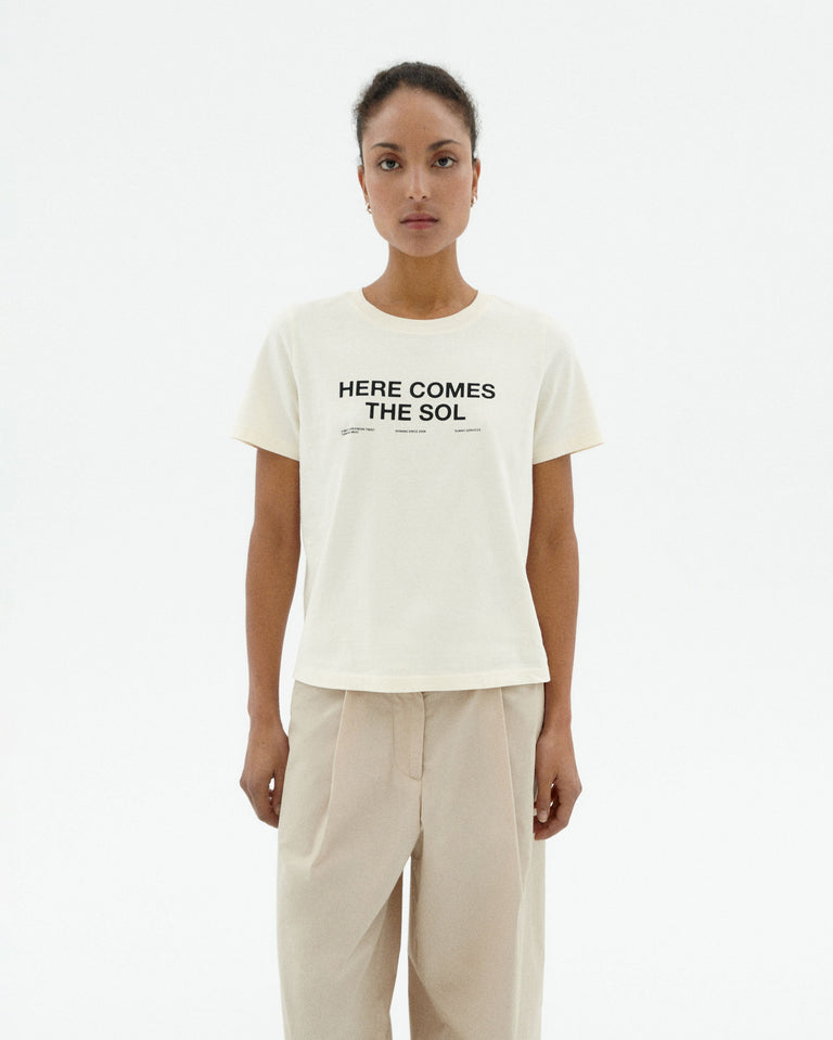 Camiseta blanca classic sol Ida sostenible-1