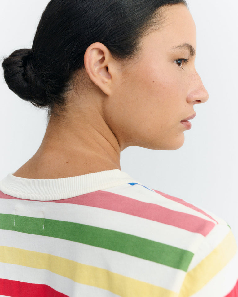 Camiseta rayas multicolor Zowie R sostenible - 3