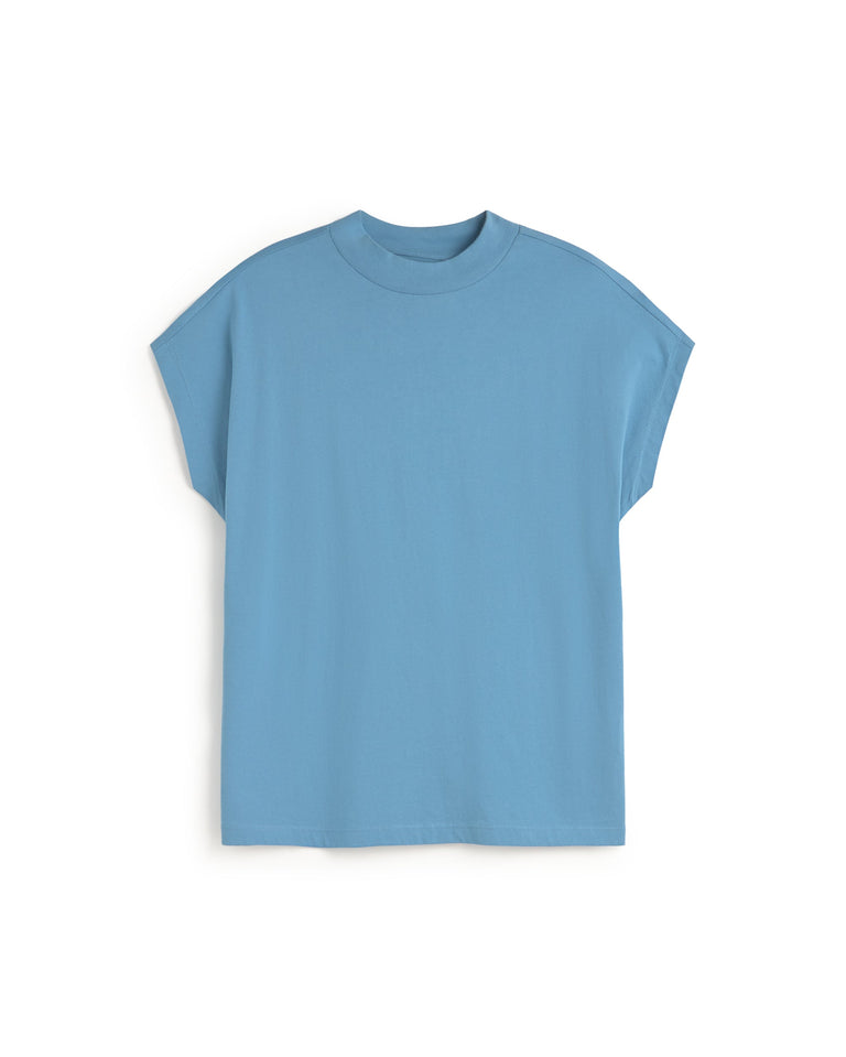 Camiseta básica azul claro Volta sostenible silueta - 1
