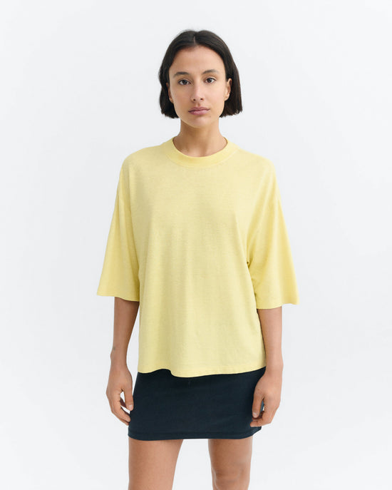 Camiseta oversize amarilla hemp Lena sostenible - 2