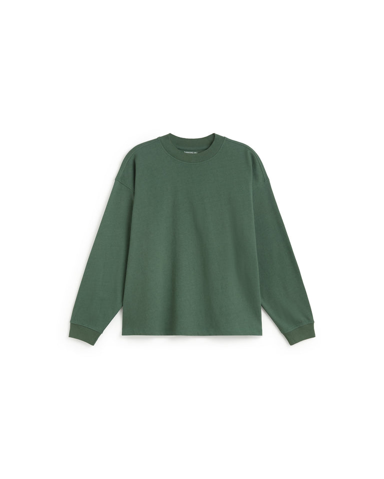 Camiseta oversize verde Freire sostenible silueta - 1