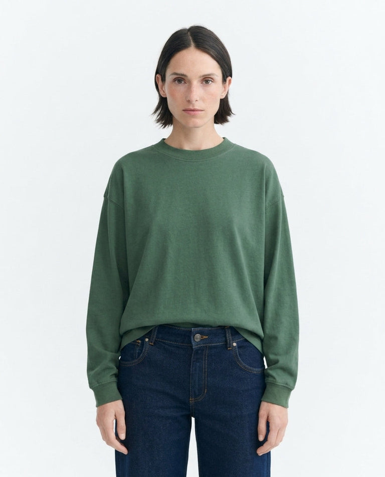 Camiseta oversize verde Freire sostenible - 1