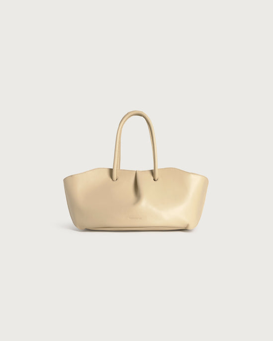 Bolso beige piel Julie sostenible silueta - 3