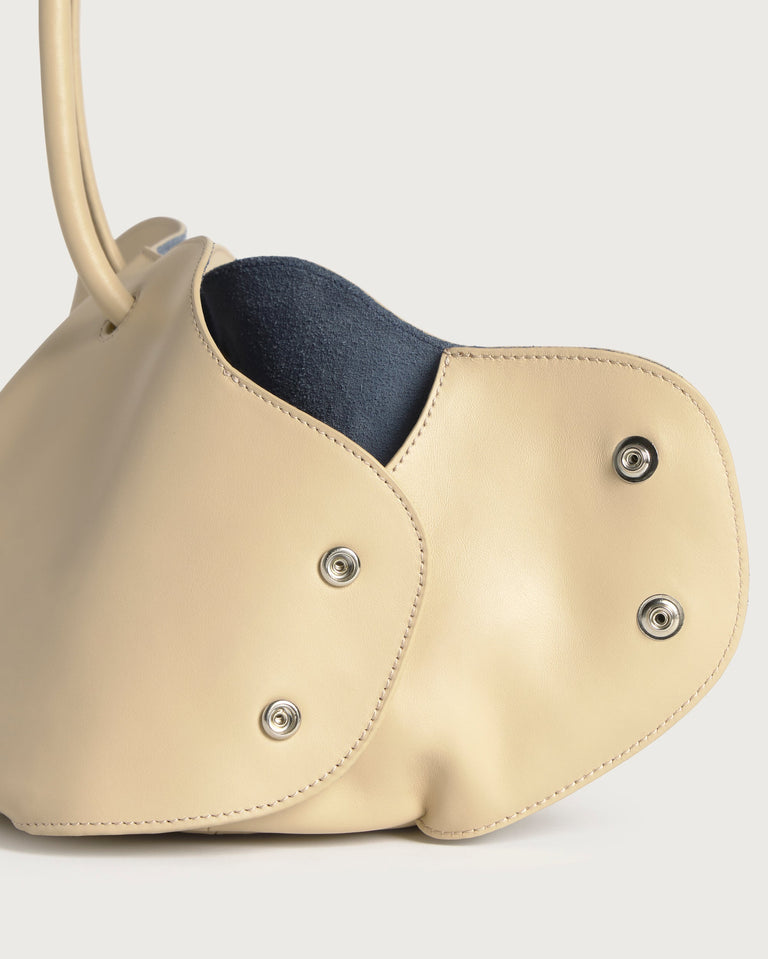 Bolso beige piel Julie sostenible silueta - 7