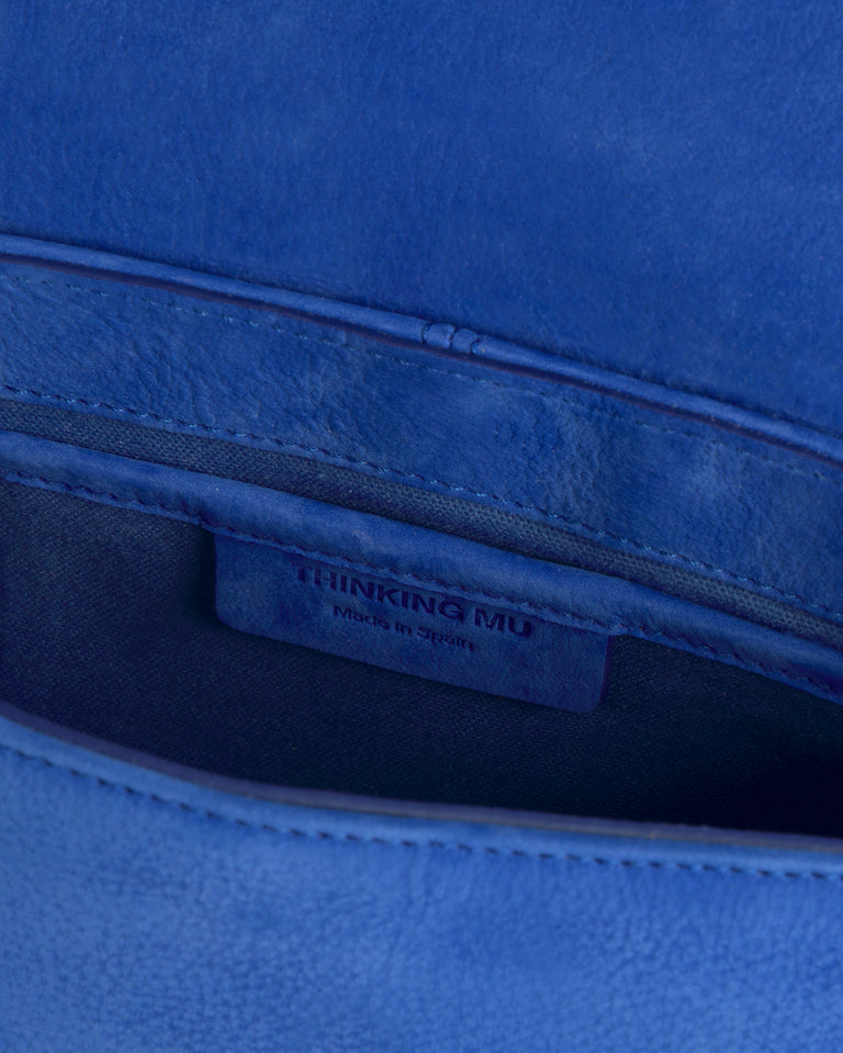 Bolso azul eléctrico piel Jennie sostenible silueta - 5
