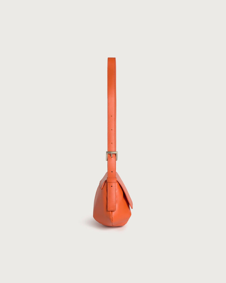 Bolso naranja piel Jennie sostenible silueta - 6