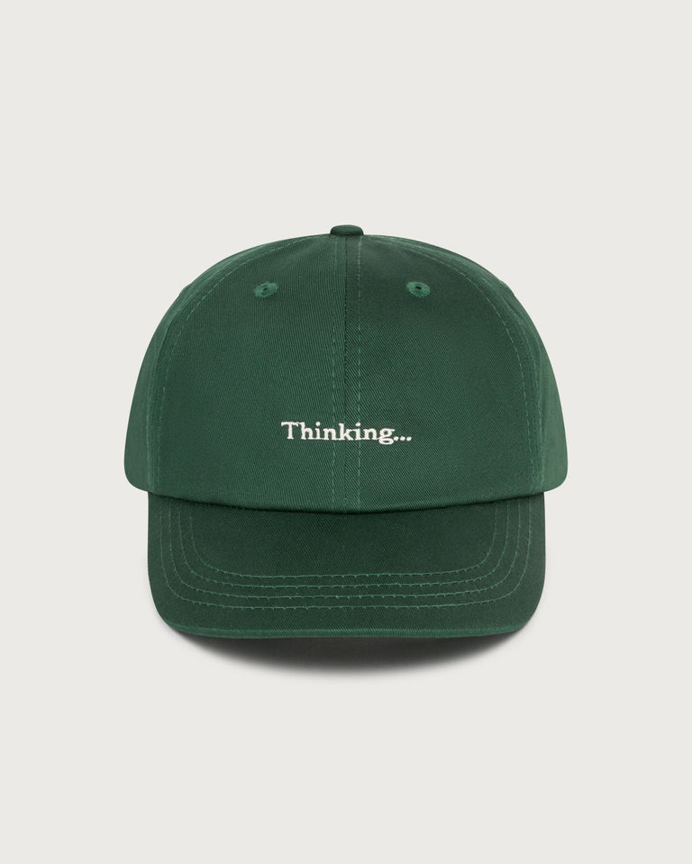 Gorra verde Thinking Chris sostenible  - silueta 1