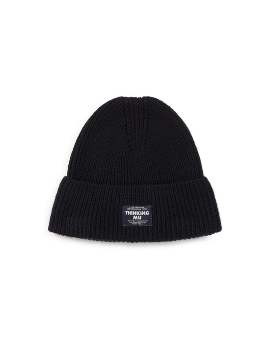 Gorro lana negro Amor sostenible silueta - 1