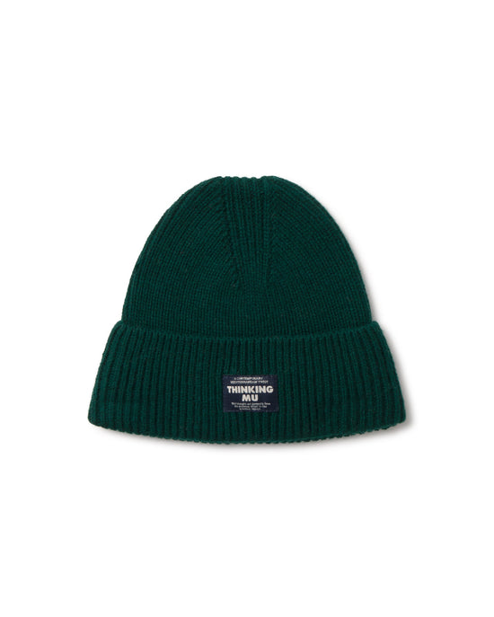 Gorro lana verde Amor sostenible silueta - 1