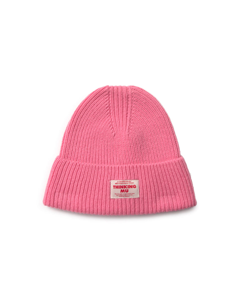 Gorro lana rosa Amor sostenible silueta - 1