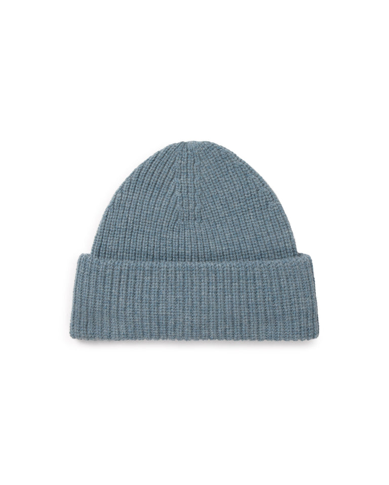 Gorro lana azul Ruby sostenible silueta - 1